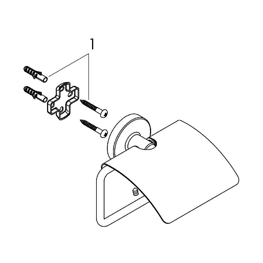 Lô giấy vệ sinh đơn HANSGROHE Logis Universal 41723