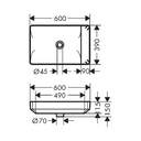 Chậu Lavabo nổi HANSGROHE 22425