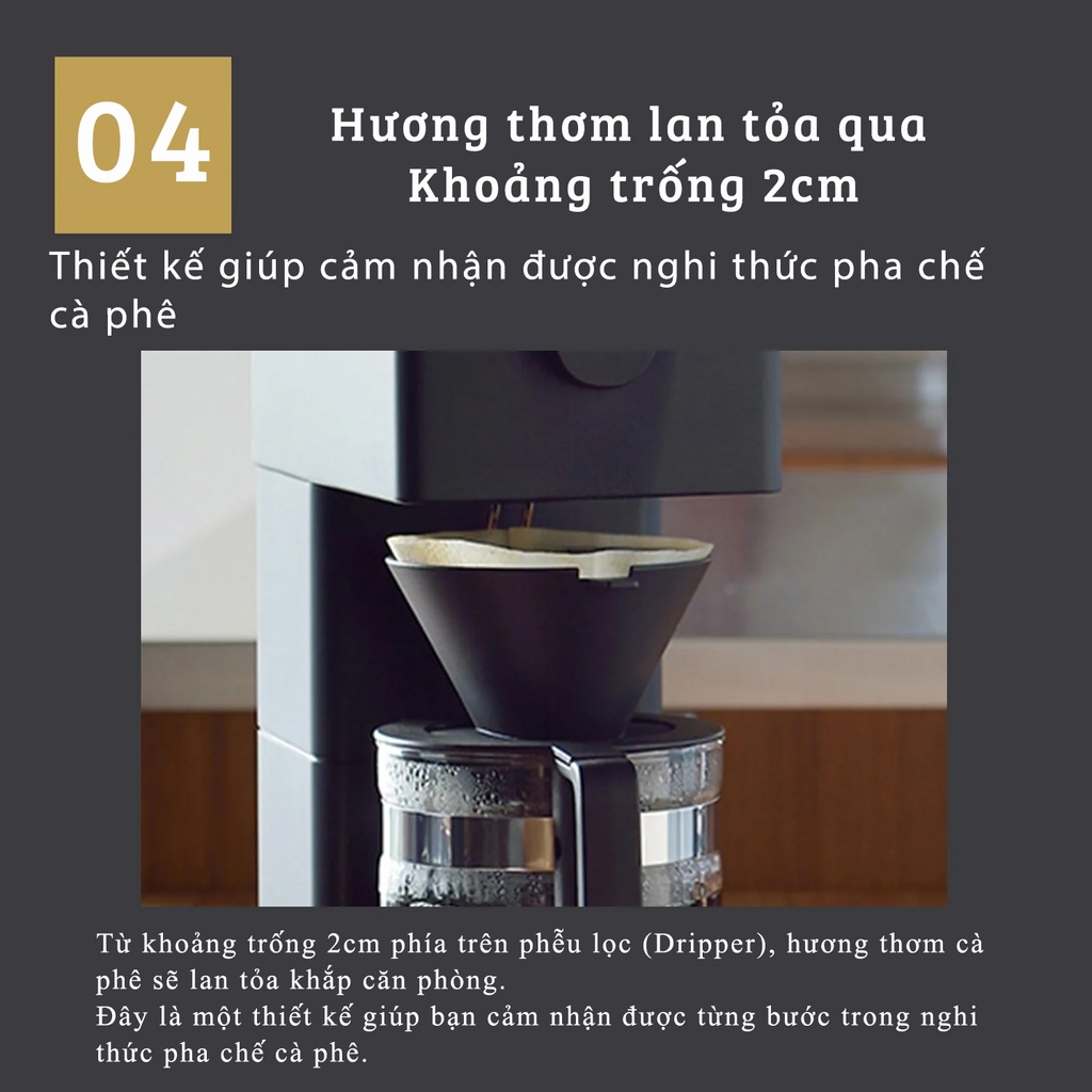 Máy Pha Cà Phê Tự Động Twinbird CM-D465B