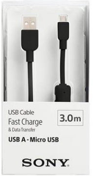 Cáp microUSB 3.0m SONY CP-AB300/BC WW