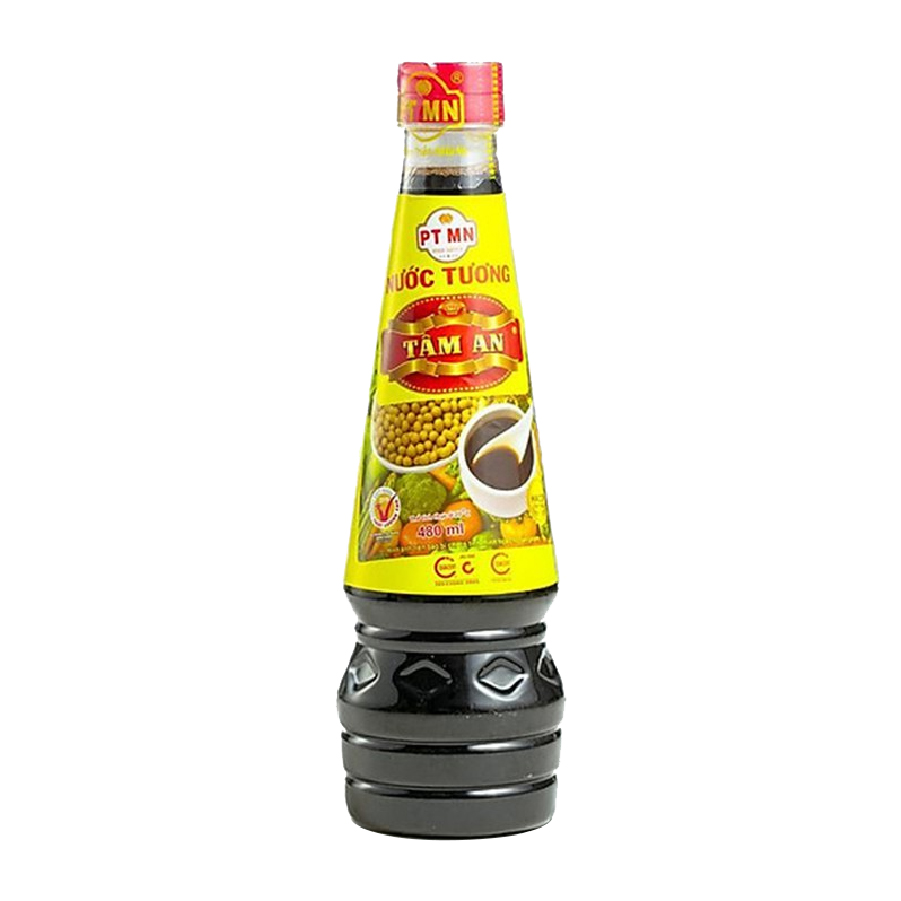 Nước tương Tâm An 480ml PE
