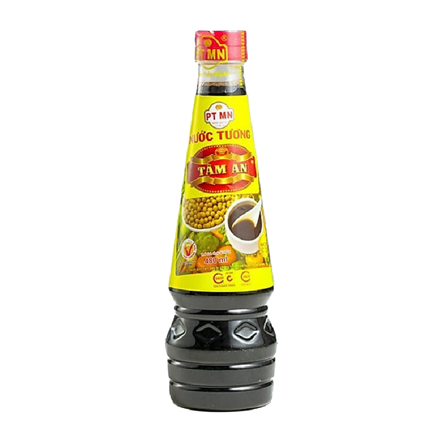 Nước tương Tâm An 480ml PE