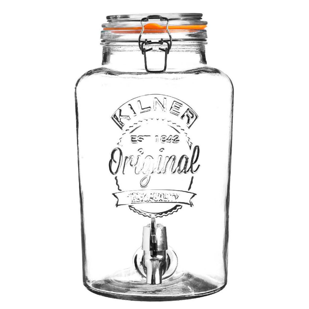 KILNER Clip Top Round Drinks Dispenser