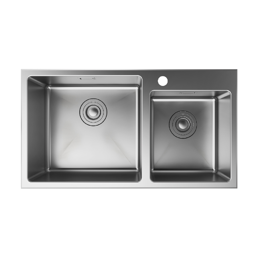 Chậu bếp đôi Inox HANSGROHE S43 780 U/B1 (43354807)