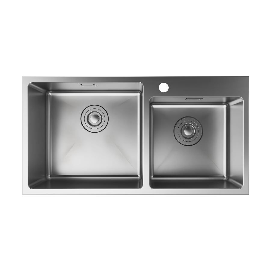 Chậu bếp đôi HANSGROHE Deep Drawn Sink S431-F770 43355