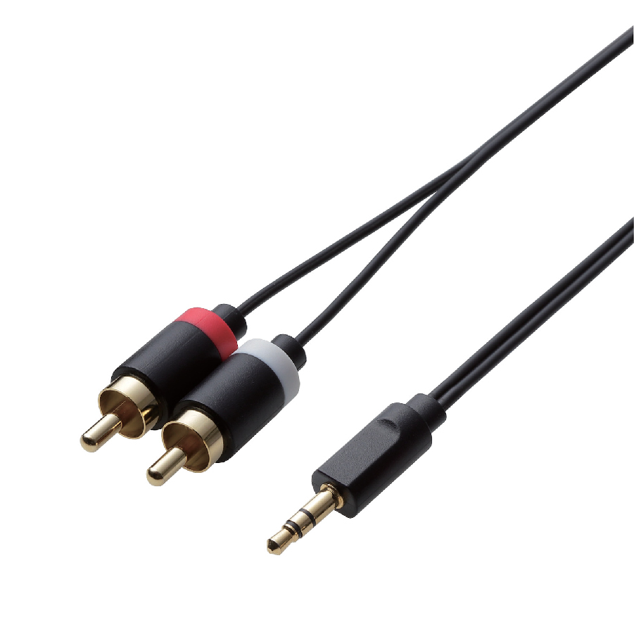 3.5φ - 2xRCA AV Cable ELECOM DH-MWRN