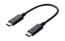 Dây cáp USB chuẩn C (C-C), 1.0m ELECOM MPA-CC10NBK
