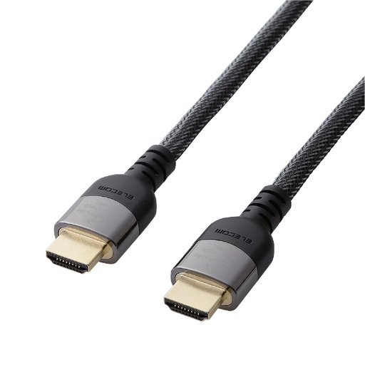 [DH-HDP14E] HDMI Cable 4K HDR 1.0m, φ6.5mm, nylon ELECOM DH-HDP14E