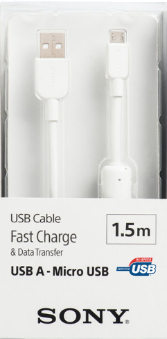 [CP-AB150/WC WW] Cáp microUSB 1.5m SONY CP-AB150/WC WW