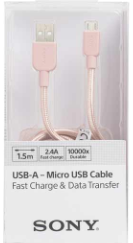 [CP-ABP150/PC WW] Cáp microUSB 1.5m SONY CP-ABP150/PC WW
