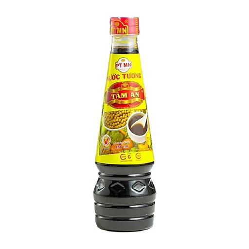 [TPNTTA0480PE] Nước tương Tâm An 480ml PE