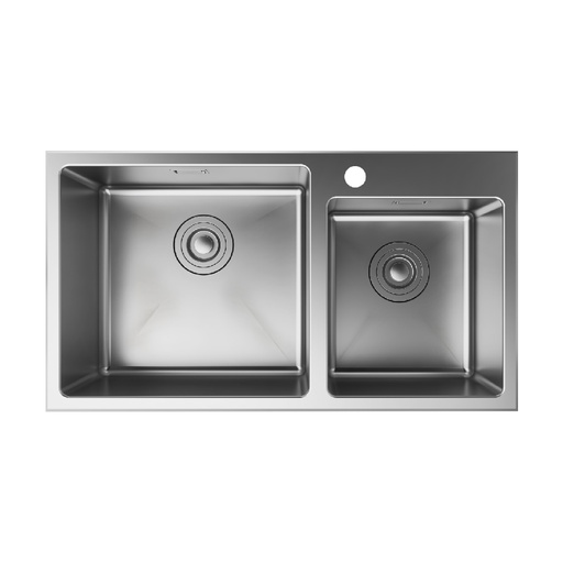 [43354807] Chậu bếp đôi HANSGROHE Deep Drawn Sink S431-F730 43354