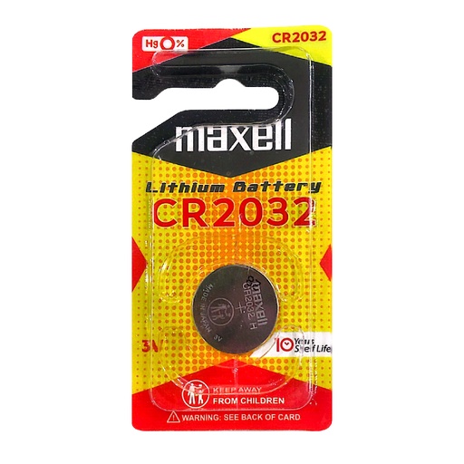 [CR2032] Pin tròn Lithium 3V vỉ 1 viên MAXELL CR2032